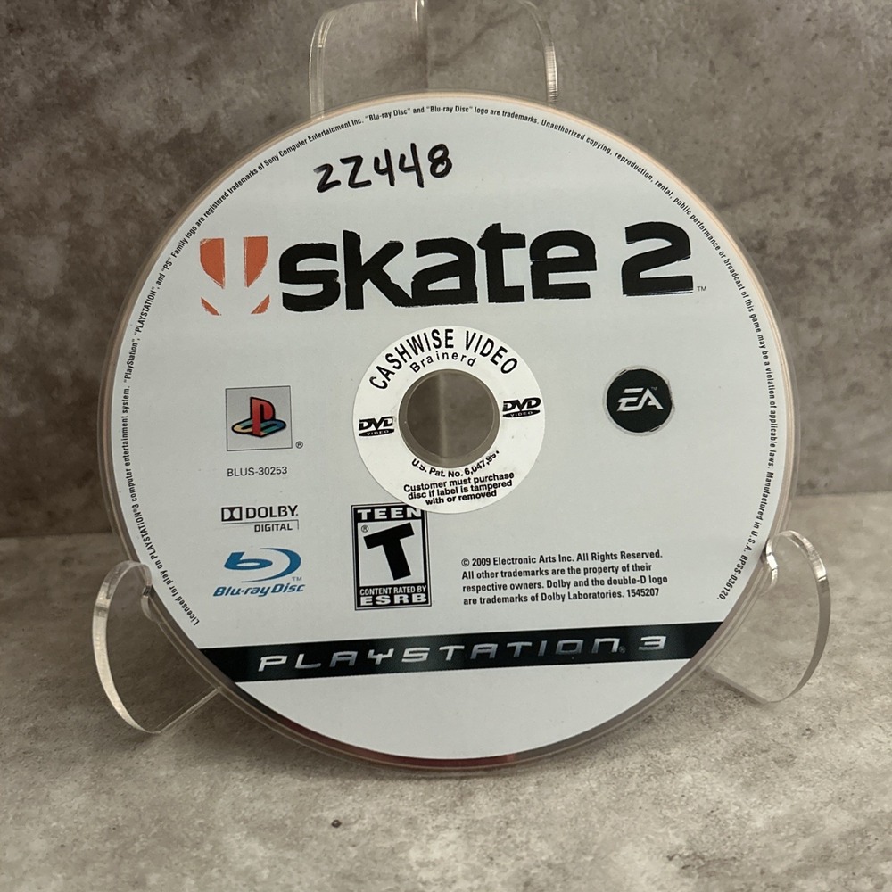 Skate 2 PS3 PlayStation 3 Loose Disc Only